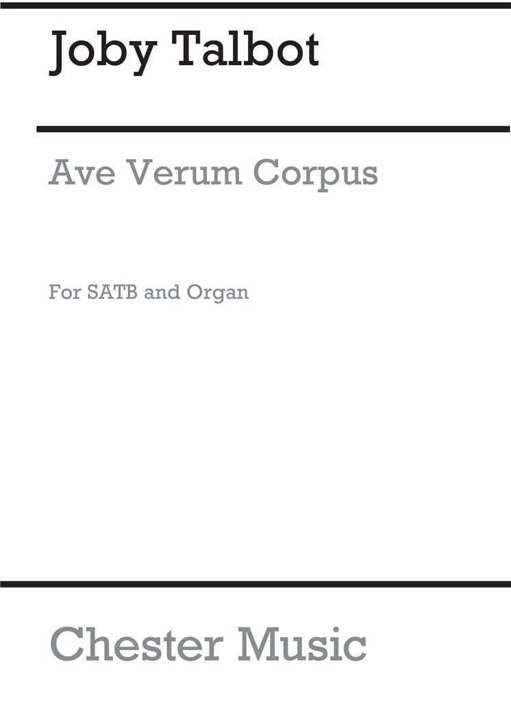 Ave Verum Corpus (SATB/Organ)
